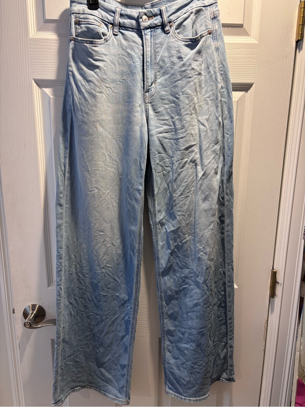 Light Blue Women’s Wide-Leg Jeans 6/Xlong curvy